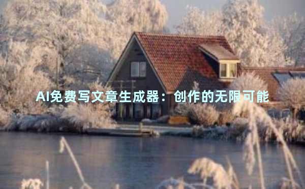 AI免费写文章生成器：创作的无限可能
