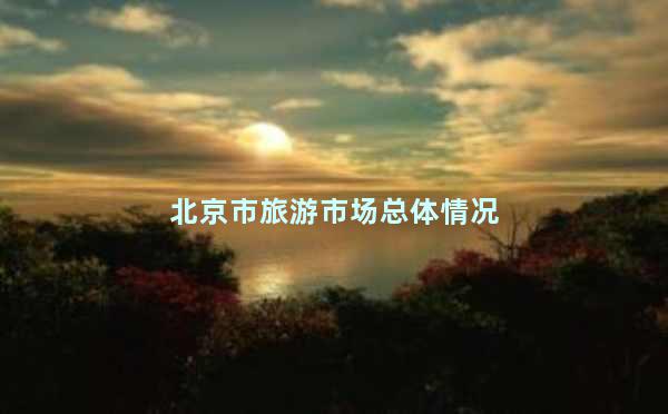 北京市旅游市场总体情况